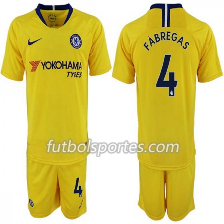 Camisetas Chelsea Cesc Fabregas 4 Niño Segunda Equipacion 2018/2019